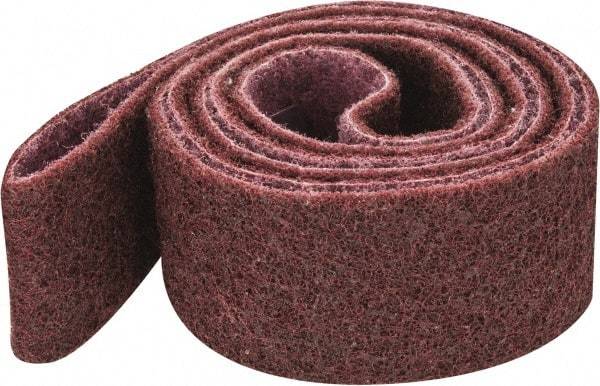 3M - 2" Wide x 72" OAL, Aluminum Oxide Abrasive Belt - Aluminum Oxide, Medium, Nonwoven, Series SC-BS - Best Tool & Supply