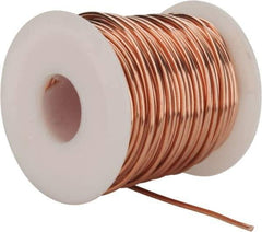 Made in USA - 14 Gage, 0.0641" Diameter x 80' Long, Bare, Copper Bus Bar Wire - Pure Copper (ASTM B3) - Best Tool & Supply