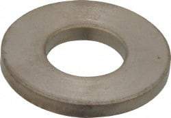 Gibraltar - 1/2" Screw, Grade 12L14 Case Hardened Steel Standard Flat Washer - 17/32" ID x 1-1/8" OD, 1/8" Thick, Nickel-Plated Finish - Best Tool & Supply