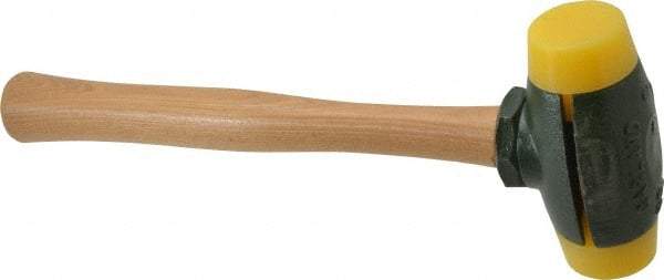 Garland - 2 Lb Head 1-1/2" Face Plastic Split Head Hammer - 12-1/2" OAL, Wood Handle - Best Tool & Supply