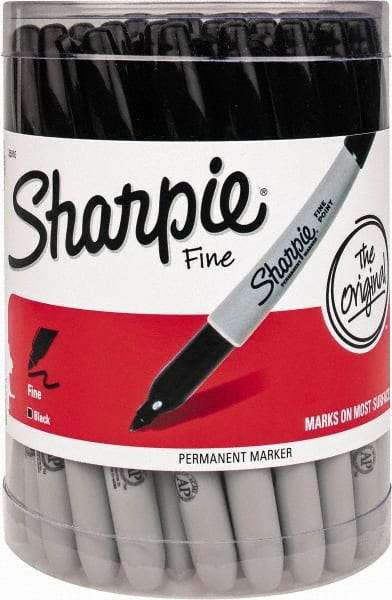 Sharpie - Black Dye & Pigment-Based Ink Wet Surface Pen - Fine Tip, AP Nontoxic Ink - Best Tool & Supply