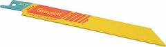 Starrett - 6" Long x 3/4" Thick, Bi-Metal Reciprocating Saw Blade - Straight Profile, 24 TPI, Toothed Edge, Universal Shank - Best Tool & Supply