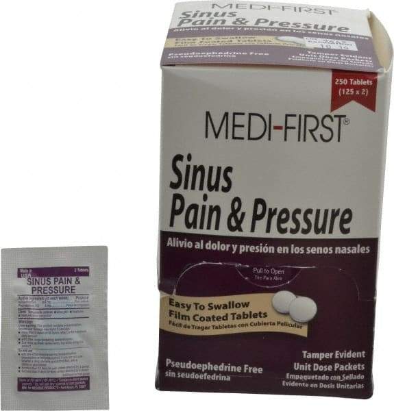 Medique - Medi-First Sinus Pain & Pressure Tablets - Sinus Relief - Best Tool & Supply