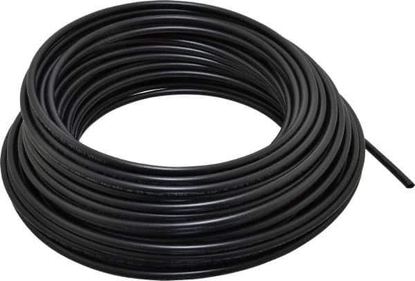 Parker - 11/64" ID x 1/4" OD, 0.04" Wall Thickness, 100' Long, Polyethylene Tube - Black, 120 Max psi, -80 to 150°F - Best Tool & Supply