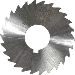 Made in USA - 1-1/2" Diam x 1/16" Blade Thickness x 1/2" Arbor Hole Diam, 26 Tooth Slitting and Slotting Saw - Arbor Connection, Right Hand, Uncoated, High Speed Steel, Concave Ground, Contains Keyway - Best Tool & Supply