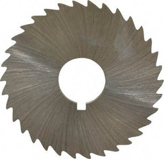 Made in USA - 1-3/4" Diam x 1/32" Blade Thickness x 1/2" Arbor Hole Diam, 34 Tooth Slitting and Slotting Saw - Arbor Connection, Right Hand, Uncoated, High Speed Steel, Concave Ground, Contains Keyway - Best Tool & Supply