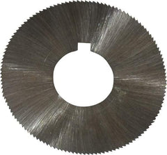 Made in USA - 1-3/4" Diam x 0.006" Blade Thickness x 5/8" Arbor Hole Diam, 132 Tooth Slitting and Slotting Saw - Arbor Connection, Right Hand, Uncoated, High Speed Steel, Concave Ground, Contains Keyway - Best Tool & Supply