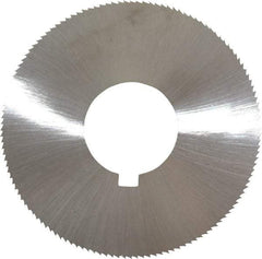 Made in USA - 1-3/4" Diam x 0.014" Blade Thickness x 5/8" Arbor Hole Diam, 132 Tooth Slitting and Slotting Saw - Arbor Connection, Right Hand, Uncoated, High Speed Steel, Concave Ground, Contains Keyway - Best Tool & Supply