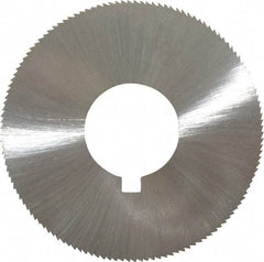 Made in USA - 1-3/4" Diam x 0.028" Blade Thickness x 5/8" Arbor Hole Diam, 132 Tooth Slitting and Slotting Saw - Arbor Connection, Right Hand, Uncoated, High Speed Steel, Concave Ground, Contains Keyway - Best Tool & Supply