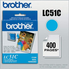 Brother - Cyan Ink Cartridge - Use with Brother DCP-130C, 330C, 350C, intelliFAX-1860C, 1960C, 2480C, 2580C, MFC-230C, 240C, 440CN, 465CN, 665CW, 685CW, 845CW, 885CW, 3360C - Best Tool & Supply