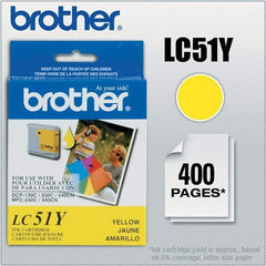 Brother - Yellow Ink Cartridge - Use with Brother DCP-130C, 330C, 350C, intelliFAX-1360, 1860C, 1960C, 2480C, 2580C, MFC-230C, 240C, 440CN, 465CN, 665CW, 685CW, 845CW, 885CW, 3360C, 5460CN, 5860CN - Best Tool & Supply