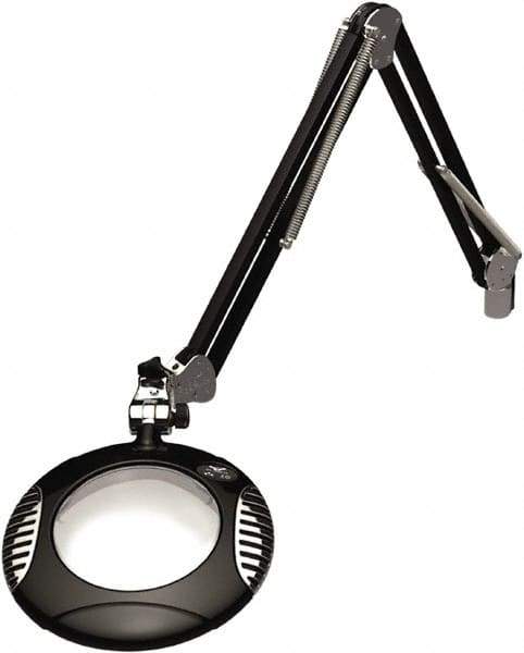 O.C. White - 43 Inch, Clamp on, LED, Black, Magnifying Task Light - 4 Watt, 2x Magnification, 6 Inch Wide, 6 Inch Long - Best Tool & Supply