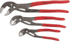 Knipex - 3 Piece Pipe Wrench & Water Pump Plier Set - Comes in Plastic Deep-Drawn Packaging - Best Tool & Supply