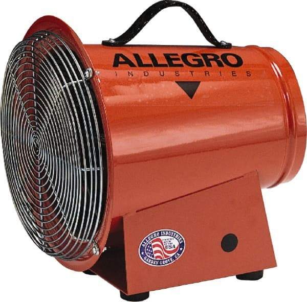 Allegro - 8" Inlet, Electric AC Axial Blower - 0.33 hp, 1,275 CFM, 120 Max Voltage Rating - Best Tool & Supply