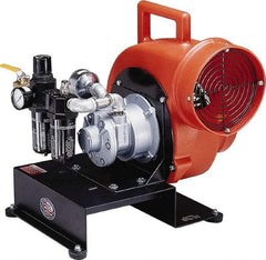 Allegro - 8" Inlet, Pneumatic Centrifugal Blower - 1,800 & 1,350 CFM (One 90° Bend), 1,700 CFM (Free Air) & 900 CFM (Two 90° Bends) - Best Tool & Supply