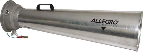 Allegro - 44-1/4 Inch Long, Galvanized Steel Venturi Style Pneumatic Blowers - 1 Inch NPT, 11-1/4 Inch Base Diameter, 12-1/2 Inch Face Diameter - Best Tool & Supply