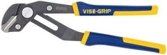 Irwin - 8" OAL, 1-3/4" Jaw Length, Groovelock Pliers - Serrated Jaw, Straight Head, ProTouch Handles - Best Tool & Supply