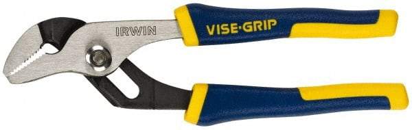 Irwin - 6" OAL, 1" Jaw Length, Groove Joint Pliers - Serrated Jaw, Straight Head, ProTouch Handles - Best Tool & Supply