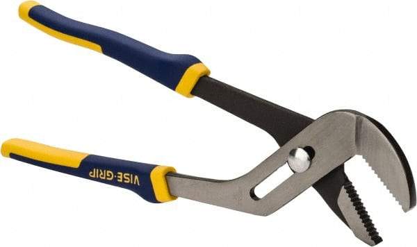 Irwin - 12" OAL, 2-1/4" Jaw Length, Groove Joint Pliers - Serrated Jaw, Straight Head, ProTouch Handles - Best Tool & Supply