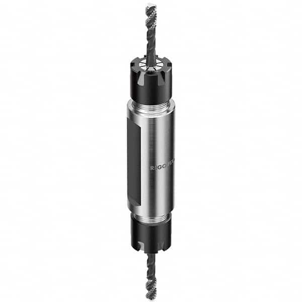 Collet Chuck: 0.5 to 10 mm Capacity, ER Collet, 20 mm Shank Dia, Double End Straight Shank 55 mm Projection, 0.003 mm TIR