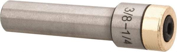 Interstate - Slitting/Slotting Saw Arbor - Straight Shank, 3/8" Shank Diam, 2" OAL, For 1/4" Cutter Hole Diam - Exact Industrial Supply