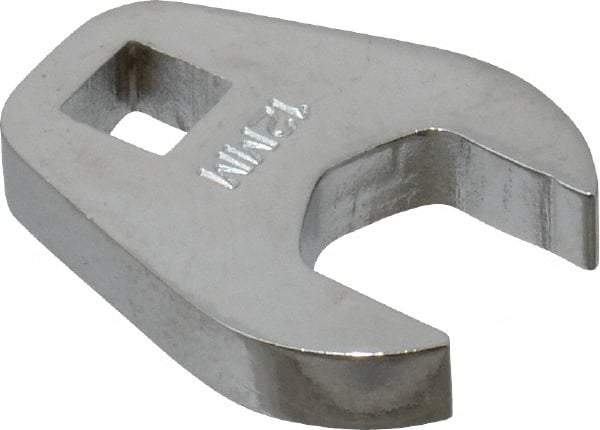 Proto - 1/4" Drive, 12mm, Chrome Finish, Crowfoot Wrench - 61/64" Head Diam, 1.17" OAL, 0.218" Head Thickness - Best Tool & Supply