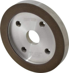 Norton - 6" Diam, 1-1/4" Hole Size, 3/4" Overall Thickness, 120 Grit, Type 6 Tool & Cutter Grinding Wheel - Fine Grade, Diamond, R Hardness, Resinoid Bond - Best Tool & Supply