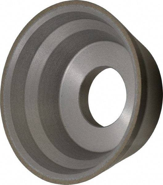 Norton - 3-3/4" Diam, 1-1/4" Hole Size, 1-1/2" Overall Thickness, 100 Grit, Type 11 Tool & Cutter Grinding Wheel - Fine Grade, CBN, Resinoid Bond - Best Tool & Supply