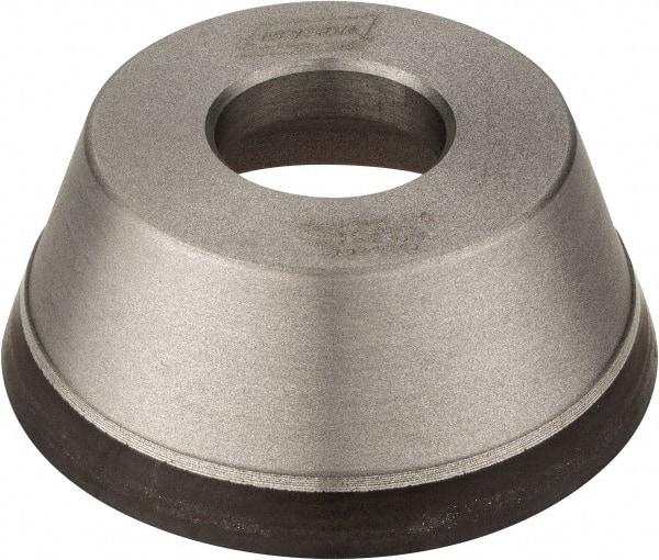 Norton - 3-3/4" Diam, 1-1/4" Hole Size, 1-1/2" Overall Thickness, 120 Grit, Type 11 Tool & Cutter Grinding Wheel - Fine Grade, CBN, Resinoid Bond - Best Tool & Supply