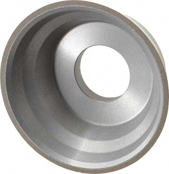 Norton - 3-3/4" Diam, 1-1/4" Hole Size, 1-1/2" Overall Thickness, 220 Grit, Type 11 Tool & Cutter Grinding Wheel - Very Fine Grade, Diamond, Resinoid Bond - Best Tool & Supply