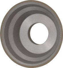 Norton - 3-3/4" Diam, 1-1/4" Hole Size, 1-1/2" Overall Thickness, 150 Grit, Type 11 Tool & Cutter Grinding Wheel - Very Fine Grade, Diamond, Resinoid Bond - Best Tool & Supply