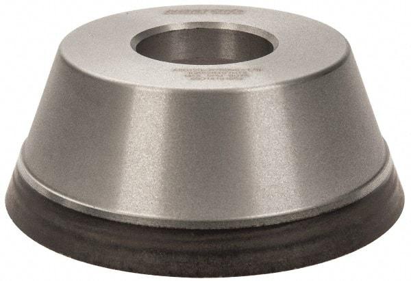 Norton - 3-3/4" Diam, 1-1/4" Hole Size, 1-1/2" Overall Thickness, 120 Grit, Type 11 Tool & Cutter Grinding Wheel - Fine Grade, Diamond, Resinoid Bond - Best Tool & Supply