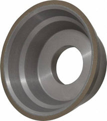 Norton - 3-3/4" Diam, 1-1/4" Hole Size, 1-1/2" Overall Thickness, 150 Grit, Type 11 Tool & Cutter Grinding Wheel - Very Fine Grade, Diamond, Resinoid Bond - Best Tool & Supply