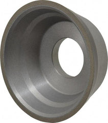 Norton - 3-3/4" Diam, 1-1/4" Hole Size, 1-1/2" Overall Thickness, 100 Grit, Type 11 Tool & Cutter Grinding Wheel - Fine Grade, Diamond, Resinoid Bond - Best Tool & Supply