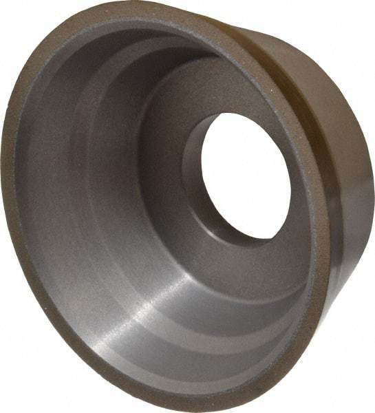 Norton - 3-3/4" Diam, 1-1/4" Hole Size, 1-1/2" Overall Thickness, 120 Grit, Type 11 Tool & Cutter Grinding Wheel - Fine Grade, Diamond, Resinoid Bond - Best Tool & Supply