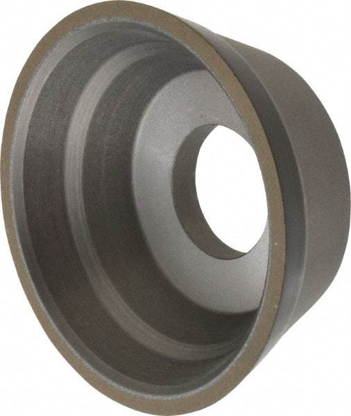 Norton - 3-3/4" Diam, 1-1/4" Hole Size, 1-1/2" Overall Thickness, 180 Grit, Type 11 Tool & Cutter Grinding Wheel - Very Fine Grade, Diamond, Resinoid Bond - Best Tool & Supply