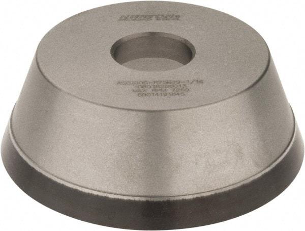 Norton - 5" Diam, 1-1/4" Hole Size, 1-3/4" Overall Thickness, 100 Grit, Type 11 Tool & Cutter Grinding Wheel - Fine Grade, Diamond, Resinoid Bond - Best Tool & Supply