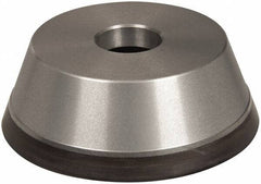 Norton - 5" Diam, 1-1/4" Hole Size, 1-3/4" Overall Thickness, 220 Grit, Type 11 Tool & Cutter Grinding Wheel - Very Fine Grade, Diamond, Resinoid Bond - Best Tool & Supply