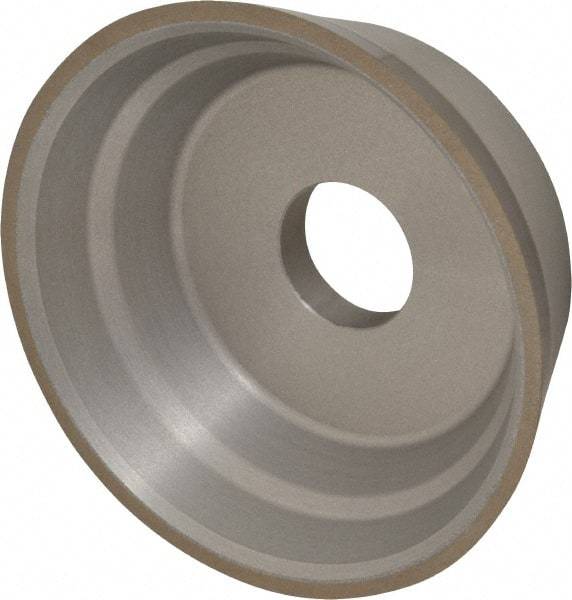 Norton - 5" Diam, 1-1/4" Hole Size, 1-3/4" Overall Thickness, 100 Grit, Type 11 Tool & Cutter Grinding Wheel - Fine Grade, Diamond, Resinoid Bond - Best Tool & Supply