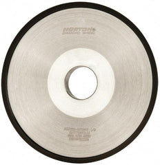 Norton - 6" Diam, 1-1/4" Hole Size, 1" Overall Thickness, 180 Grit, Type 12 Tool & Cutter Grinding Wheel - Very Fine Grade, Diamond, Resinoid Bond - Best Tool & Supply