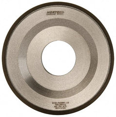 Norton - 4" Diam, 1-1/4" Hole Size, 1/2" Overall Thickness, 180 Grit, Type 12 Tool & Cutter Grinding Wheel - Very Fine Grade, Diamond, Resinoid Bond - Best Tool & Supply