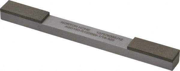 Norton - Very Fine & Extra Fine, 1" Length of Cut, Double End Diamond Hone - 150 & 320 Grit, 3/8" Wide x 1/4" High x 4" OAL - Best Tool & Supply