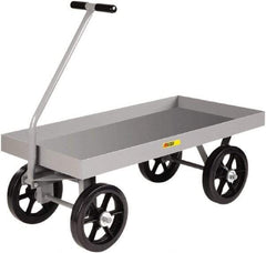 Little Giant - 3,000 Lb Capacity Steel Wagon Truck - Steel Deck, 24" OAW, 48" Platform Length x 18-1/2" Platform Height, Pneumatic Casters - Best Tool & Supply