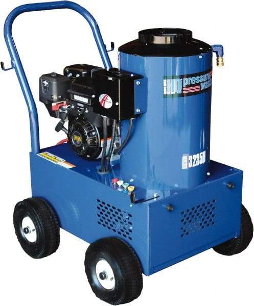 Value Collection - Gas, 6.5 hp, 2,300 psi, 2.9 GPM, Hot Water Pressure Washer - General Triplex Ceramic Plunger, 50' x 3/8" Hose - Best Tool & Supply