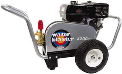 Simpson - Gas, 11.7 hp, 4,200 psi, 4 GPM, Cold Water Pressure Washer - AAA Triplex, 50' x 3/8" Hose - Best Tool & Supply