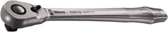 Wera - 1/2" Drive Slim Line Head Quick-Release Ratchet - Satin Finish, 281mm OAL, 76 Gear Teeth, Ergonomic Handle, Reversible Head - Best Tool & Supply