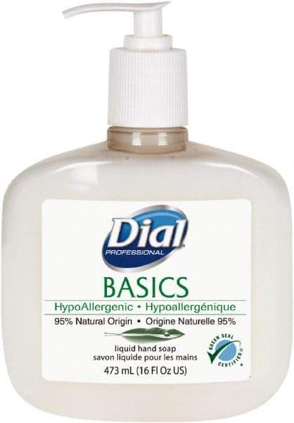 Dial - 16 oz Pump Bottle Liquid Soap - White Pearlescent, Rosemary & Mint Scent - Best Tool & Supply