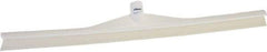 Vikan - 27.56" Rubber Blade Floor Squeegee - Single Edge, White, Plastic Holder - Best Tool & Supply