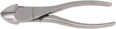 Aven - 7" OAL, 12 AWG Capacity, Diagonal Cutter - 3/4" Jaw Length x 5/8" Jaw Width, Oval Head, Stainless Steel Handle - Best Tool & Supply