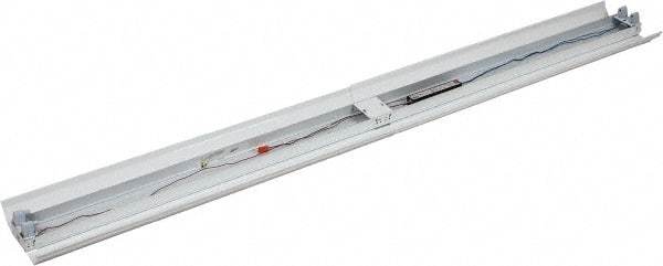 Cooper Lighting - 2 Lamps, 96 Watts, Fluorescent, Low Bay Fixture - 96" Long x 4-5/8" High x 12" Wide, 120-277 Volt, Steel Housing - Best Tool & Supply